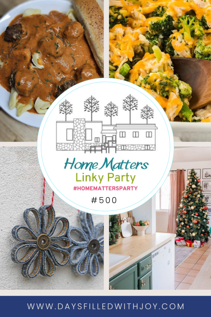 Home Matters Linky Party #500 - Days Filled With Joy