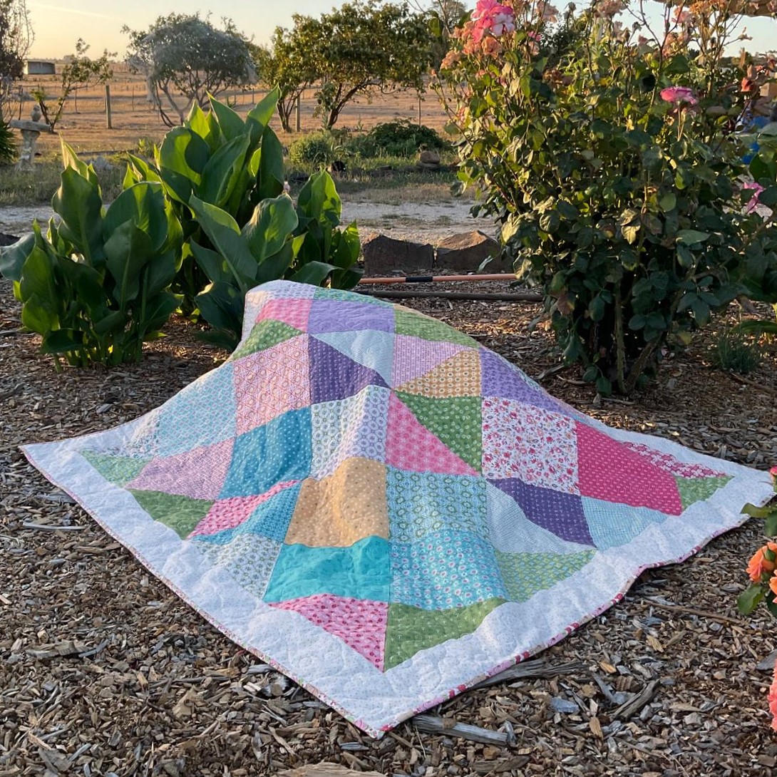 Layer Cake Carousel Shortcut Quilt ~ Free Pattern - Days Filled With Joy